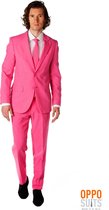 OppoSuits Mr. Pink - Heren Pak - Casual Effen Gekleurd - Roze - Maat EU 44