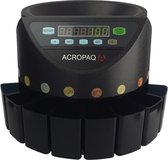 ACROPAQ CC601 - Euro munten sorteer en munttelmachine - geldtelmachine Zwart