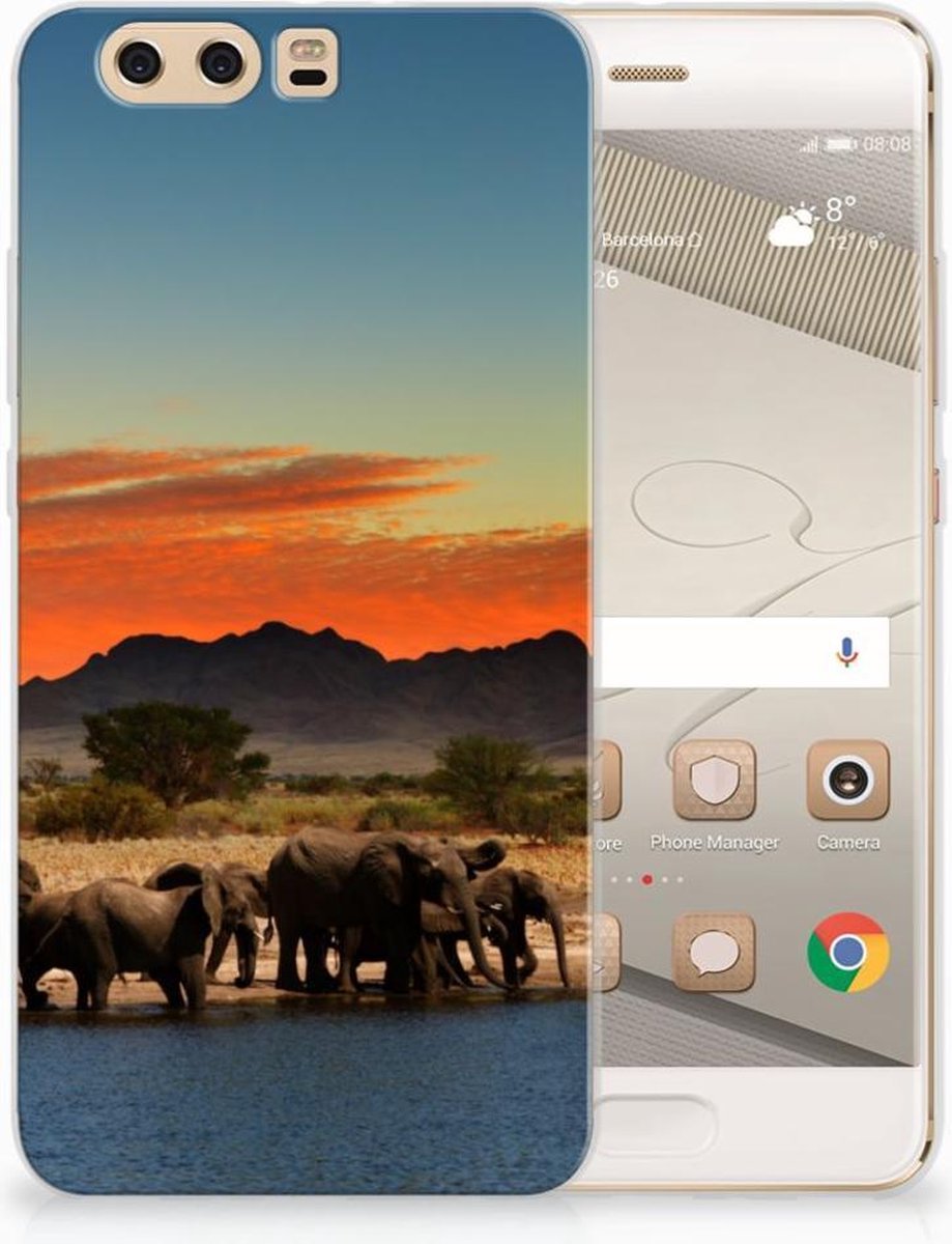 Huawei P10 Plus TPU Hoesje Olifanten