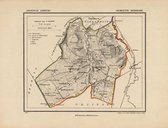 Historische kaart, plattegrond van gemeente Kerkrade in Limburg uit 1867 door Kuyper van Kaartcadeau.com