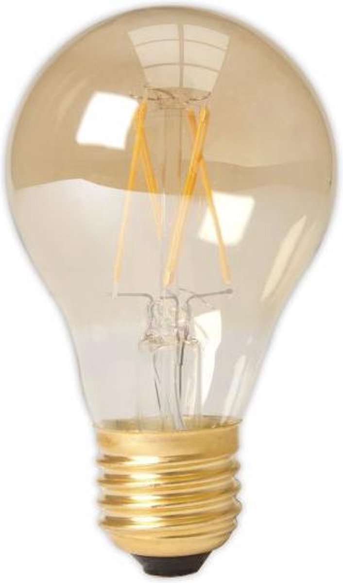 2 stuks Calex LED - Lamp - 4,5W (40W) E27 470lm - Gold - Goud - Dimbaar met  Led dimmer | bol.com