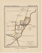 Historische kaart, plattegrond van gemeente Purmerende in Noord Holland uit 1867 door Kuyper van Kaartcadeau.com