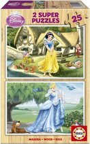 Educa HOUT: Portret van prinses - 2 x 25 stukjes