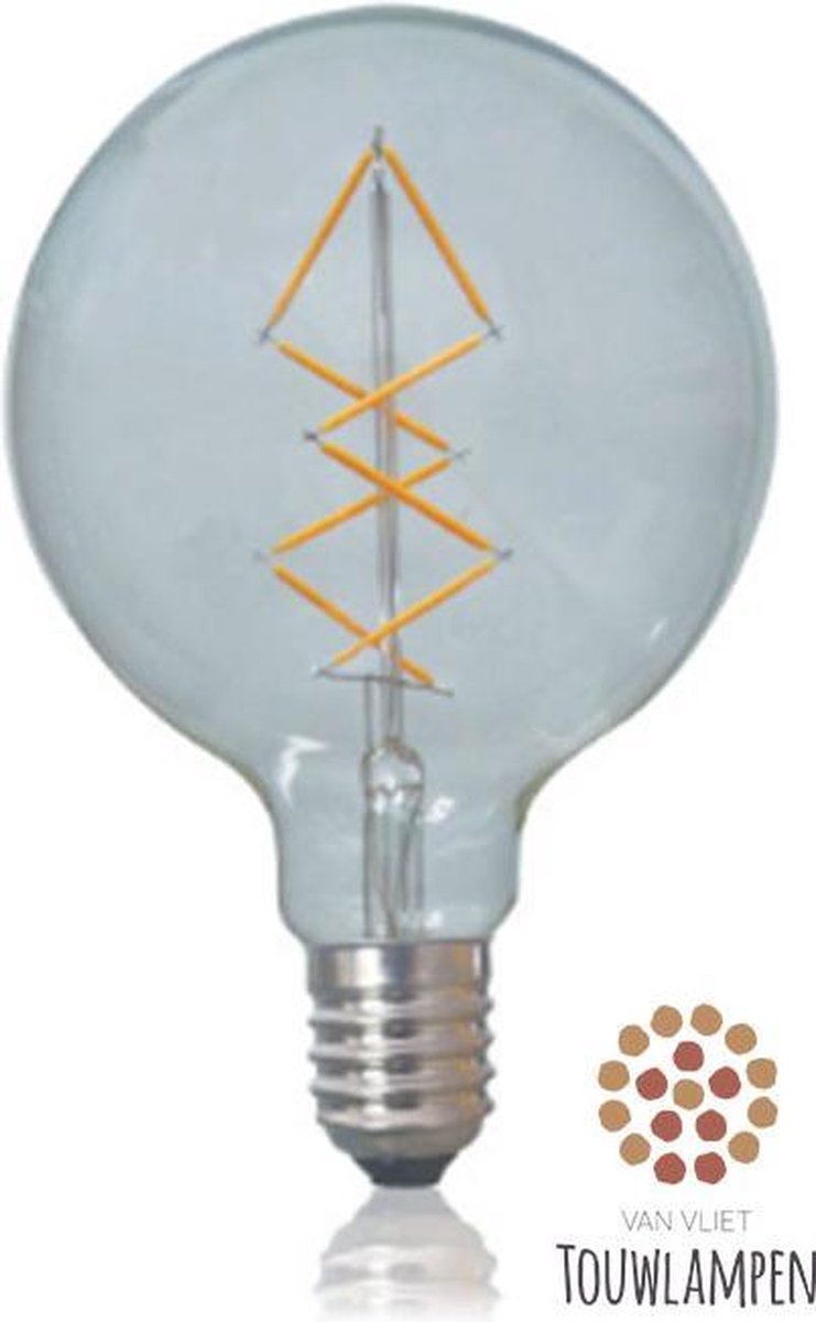 Grote, ronde Retro filament LEDbulb Edison lamp grote