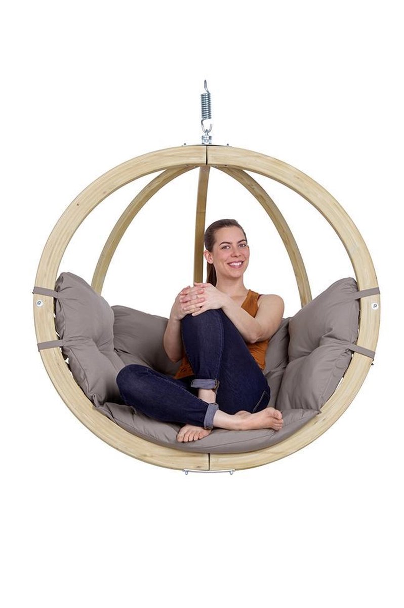 Amazonas Globo Chair Fauteuil suspendu 1 personne Coussins taupe