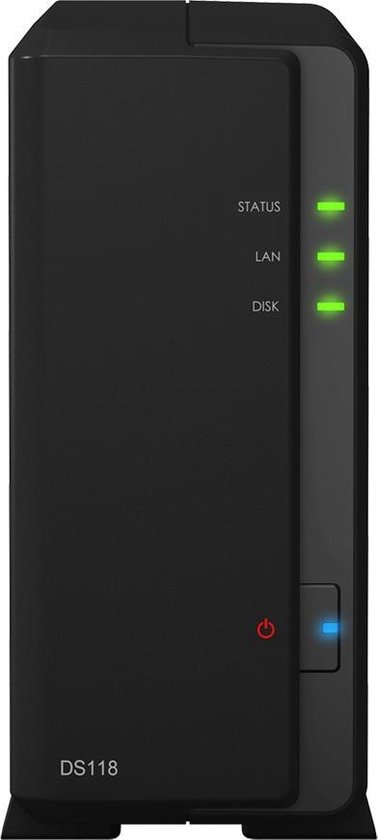 Synology DiskStation DS118 Ethernet LAN Desktop Zwart NAS