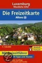 Freizeitkarte Allianz Luxemburg / Westliche Eifel 1 : 120 000