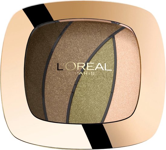 L'Oréal Paris Make-Up Designer Color Riche Les Ombres Quad - S6 Jungle Jade - Brown - Oogschaduw