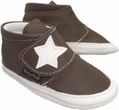 Baby Paws babyslofjes Jak Rap Star Chocolade Wit maat 5 = ( 13,5 cm)