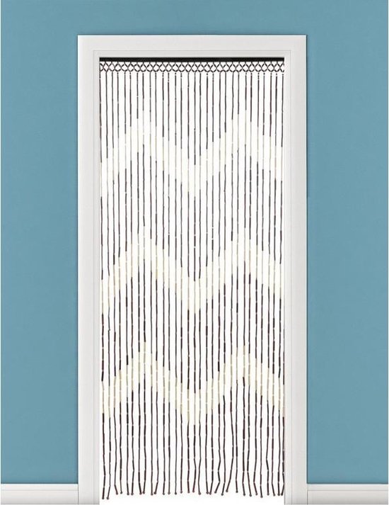 Vliegengordijn - 90x180 cm - Bruin - Bamboe