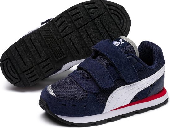 PUMA Vista V Inf Sneakers Kinderen - Peacoat / Puma White - Maat 24 PUMA Vista V Inf Sneakers Kinderen - Peacoat / Puma White - Maat 24