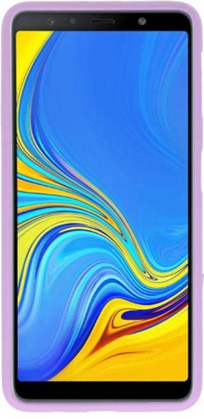 Hoesje Geschikt voor de Samsung Galaxy A7 2018 - Backcover Color Telefoonhoesje - Roze