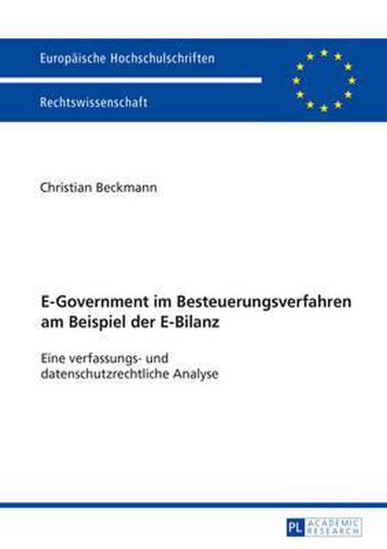 E-Government im Besteuerungsverfahren am Beispiel der E-Bila ... - cover