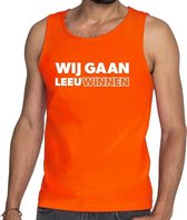 Nederland supporter tanktop / mouwloos shirt Wij gaan Leeuwinnen oranje heren - landen kleding L