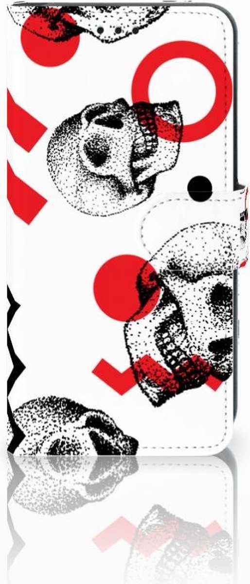Telefoonhoesje met Naam Xiaomi Mi A2 Lite Skull Red