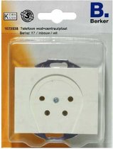 BERKER K1 Telefoon wandcontactdoos - Inbouw - Wit