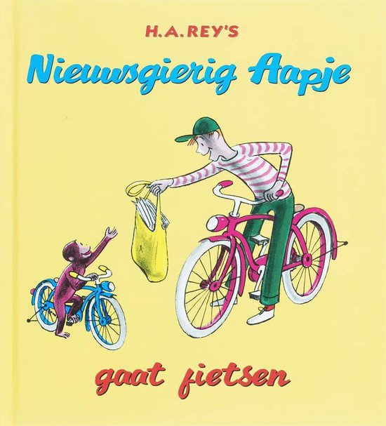 Cover van het boek 'Nieuwsgierig Aapje / Gaat fietsen'