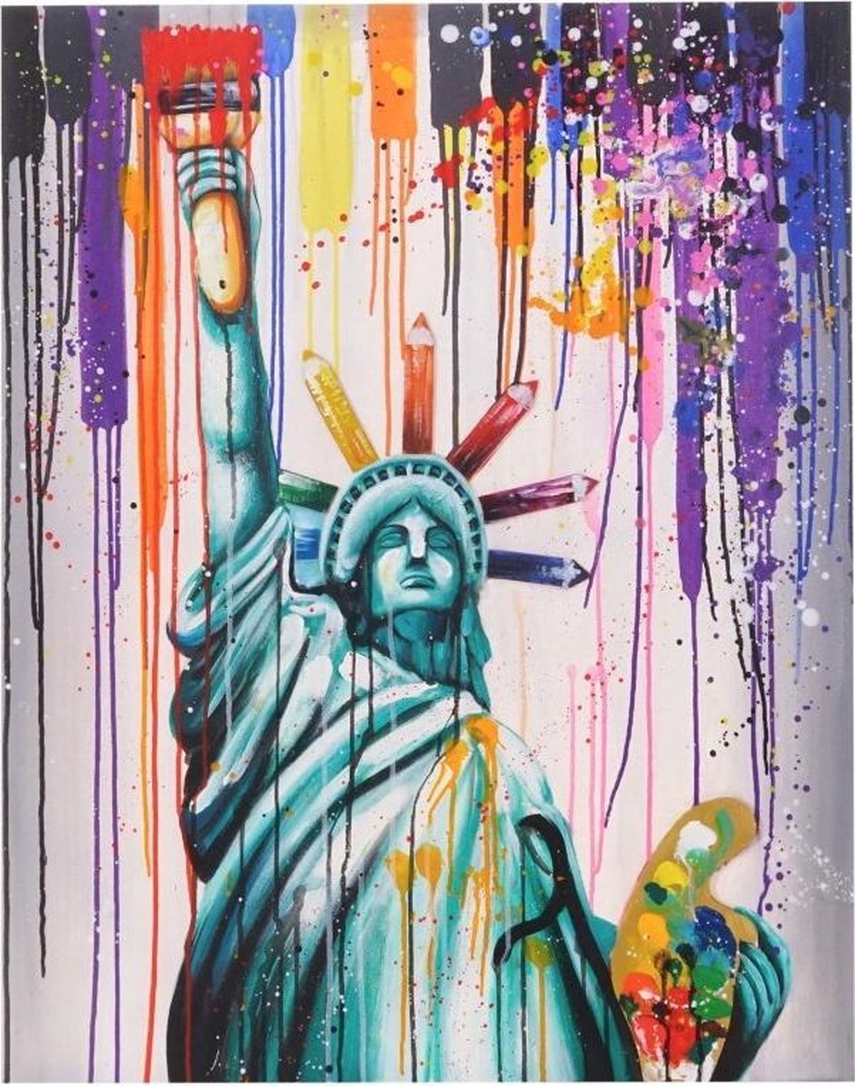 Handgeschilderde Olieverf schilderij NYC