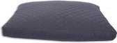 Hondenkussen ruit 55 x 80 cm donkerblauw