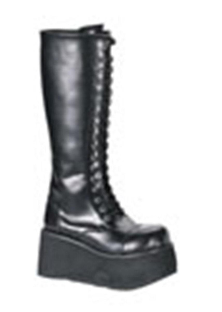 DemoniaCult - TRASHVILLE-502 Plateau Laarzen - US 8 - 40 Shoes - Zwart