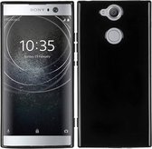 Zwart TPU Siliconen Case Backcover Hoesje voor Sony Xperia XA2