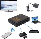 HDMI switch 4K – HDMI schakelaar – 3 ingangen 1 uitgang – 3 in 1 HDMI Switch Splitter - 4K & Full HD 3 poort  Ondersteunt 4K@60hz/3D - 1 meter HDMI kabel inbegrepen