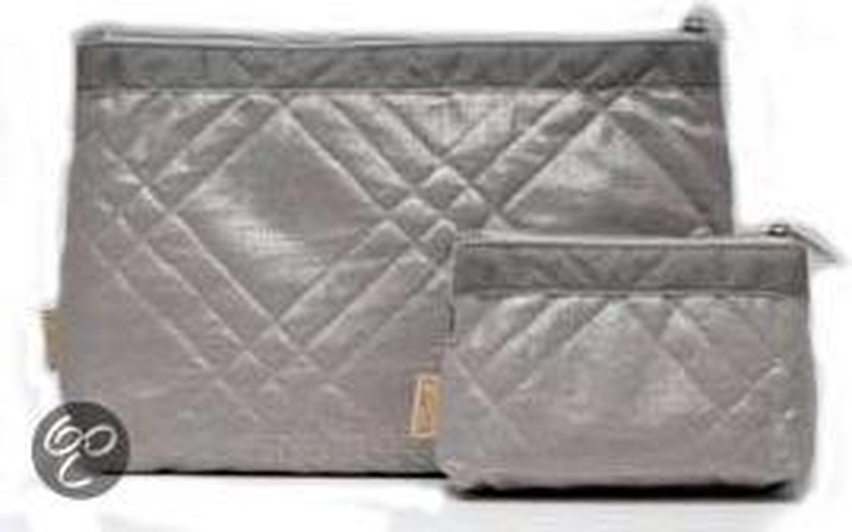Karen Silver - Toilettasset-2 Delig - Zilver