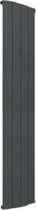 Design radiator verticaal aluminium mat antraciet 180x37.5cm 1264 watt -  Eastbrook Peretti