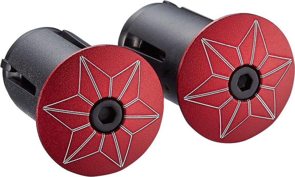 STAR PLUGZ SET ROOD (ANODIZED)