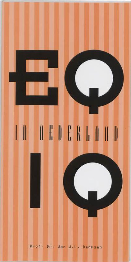 Cover van het boek 'EQ en IQ in Nederland' van Jan Derksen