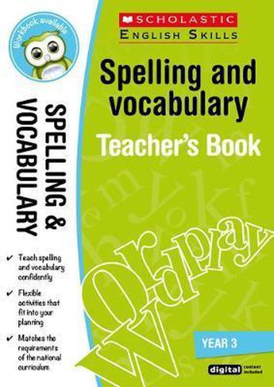 Spelling And Vocabulary Teacher'S Book (Year 3) - cover