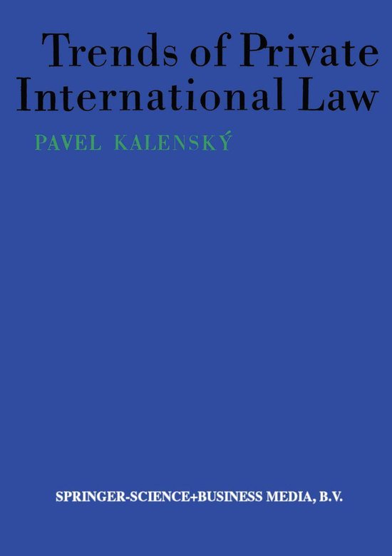 Law and Criminology (R0) - Trends of Private International L ... - cover