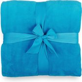 Lumaland - Deken - Knuffeldeken - Coral Fleece van 100% Microvezel - 220x240 cm - Lichtblauw