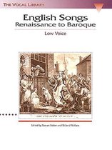 English Songs Renaissance to Baroque