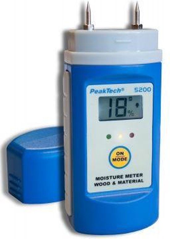 Peaktech 5200 - vochtmeter - hout - materiaal