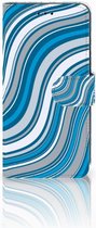 Xiaomi Mi A2 Lite Bookcover hoesje Waves Blue
