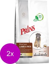 Prins procare croque hypo allergic lam/rijst hondenvoer 2x 10 kg