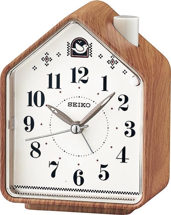 Houtkleurige wekker 'koekoeksklok' van het merk Seiko -QHP005A | bol.com