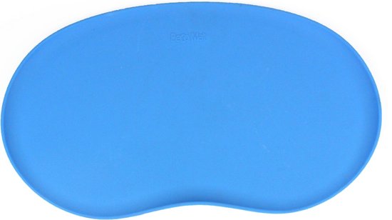 Placemat voor Voer- en Waterbak van Silicone - Beco Pets - Duurzaam en gemakkelijk schoon te maken - Blauw