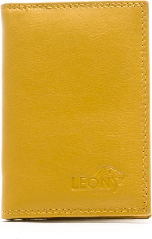 LeonDesign - 16-CC1502-02 - chemise pour cartes - jaune - cuir