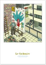 Joost Swarte - Le Corbusier - Kunstposter From can to canvas