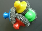 Pannenspons met knop metaal pak a 12 st