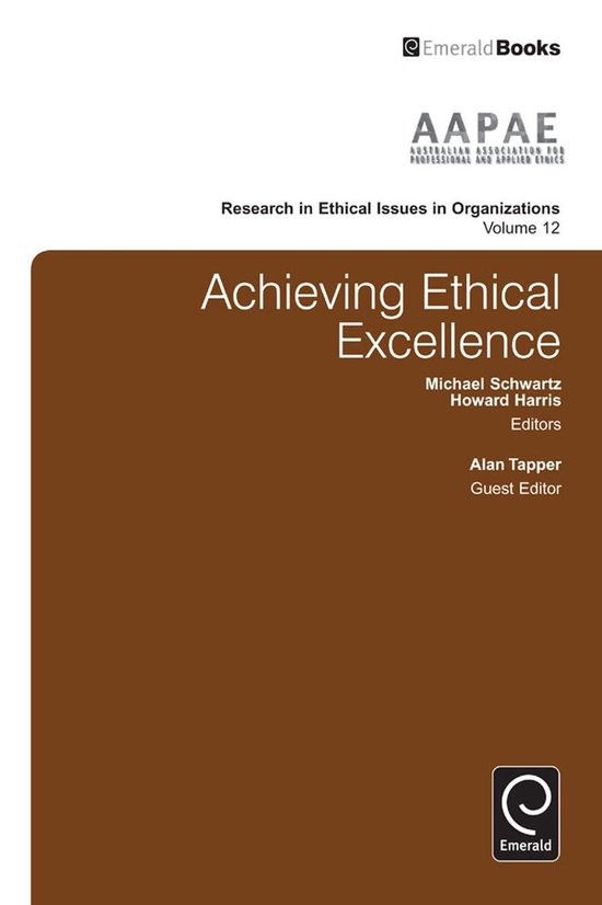 Research in Ethical Issues in Organizations 12 - Achieving E ... - cover