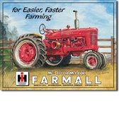 Farmall For Easier Faster Farming Metalen wandbord 31,5 x 40,5 cm.
