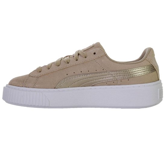 Puma Suede Platform Sneakers - Maat 41 - Vrouwen - licht bruin | bol.com