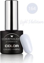 Cosmetics Zone UV/LED Hybrid Gel Nagellak 7ml. Light Platinum 164