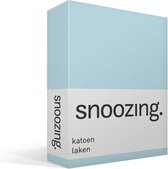Snoozing - Laken - Katoen - Lits-jumeaux - 240x260 cm - Hemel
