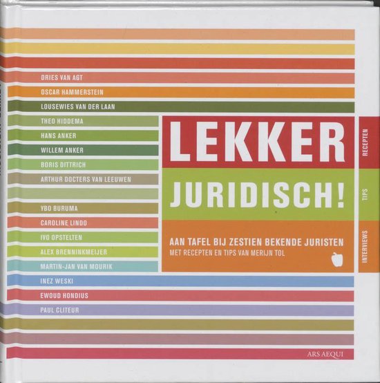 Cover van het boek 'Lekker Juridisch!' van M. Tol