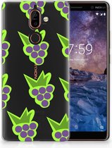 Nokia 7 Plus Uniek TPU Hoesje Druiven
