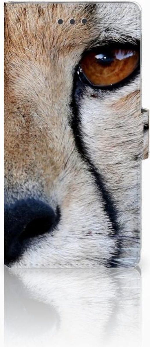 Huawei Ascend P8 Lite Telefoonhoesje met Pasjes Cheetah